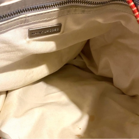 Marc Jacobs Orange and Blue Hobo Bag with Floral Design - Picture 8 of 9